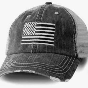 Honor Country USA American Flag Baseball Cap Black